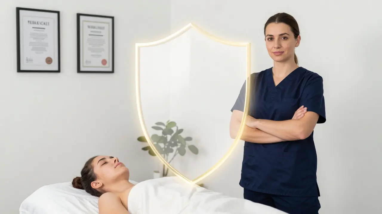 Conceptual image symbolizing professional boundaries and ethics in massage therapy.